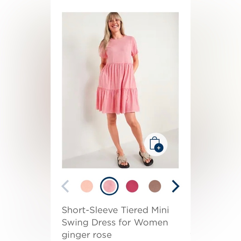 ISO DO NOT BUY Old Navy Tiered Swing Dress in Ginger Rose (Large or Medium)
